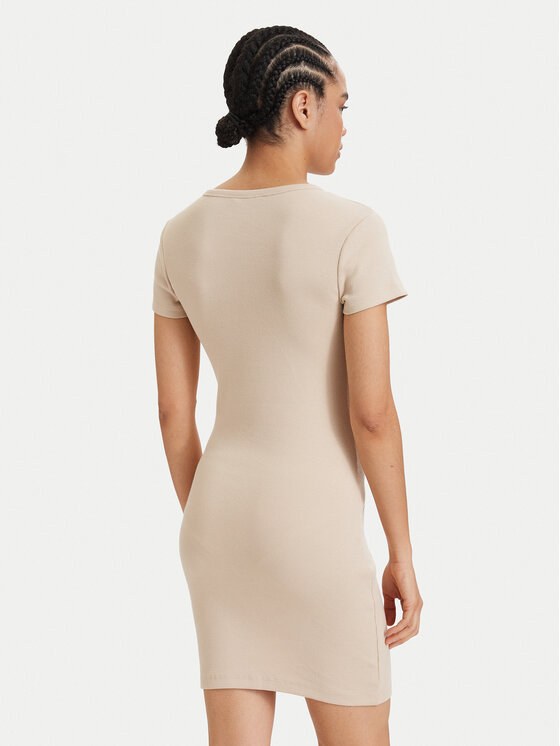 Tommy Jeans Tommy Jeans Suvekleit Flag DW0DW22613 Helebeež Slim Fit