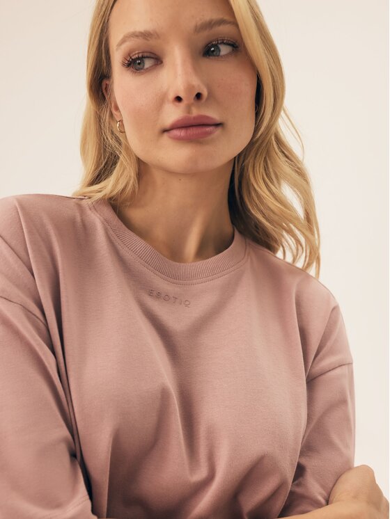 Esotiq Esotiq Bluzka 42493 Różowy Regular Fit