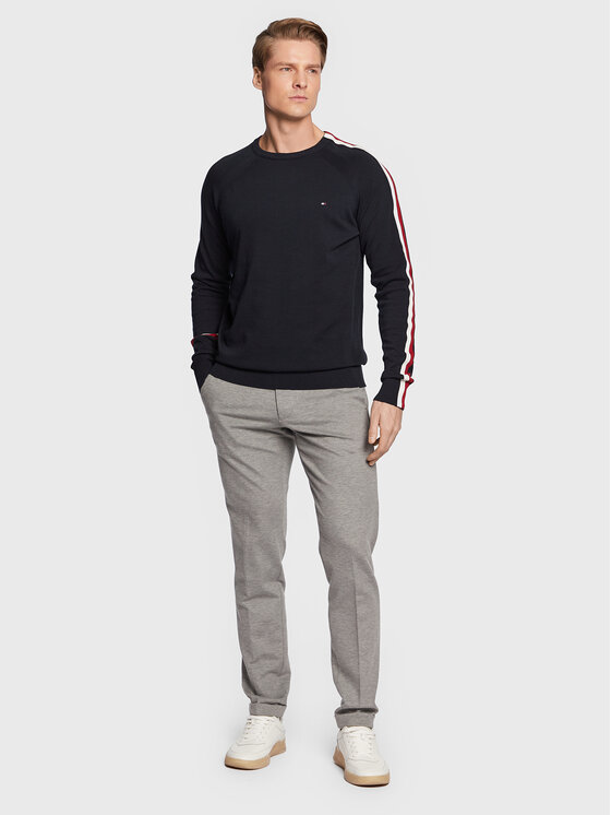 Tommy Hilfiger Tommy Hilfiger Чино панталони Hampton MW0MW29663 Сив Slim Fit