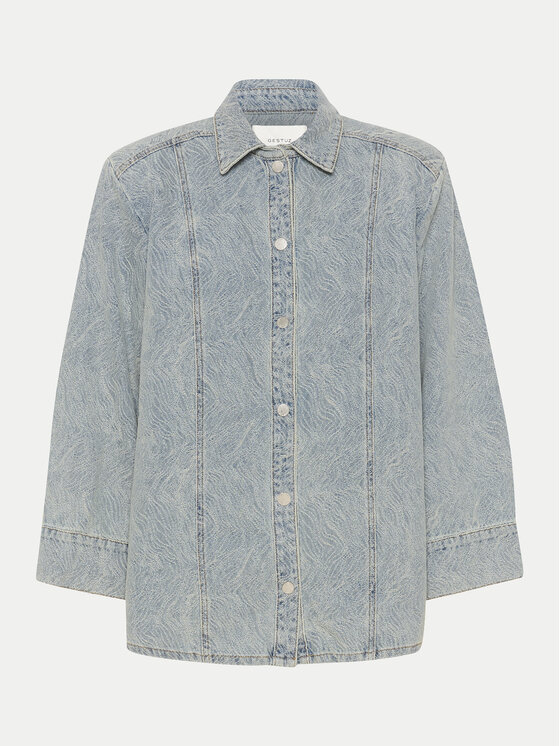 Gestuz Gestuz Jeanshemd Gianna 10908941 Blau Relaxed Fit