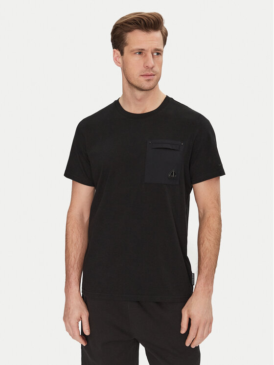 Moose Knuckles T-shirt Dalon M15MT733 Nero Regular Fit, taglia : M