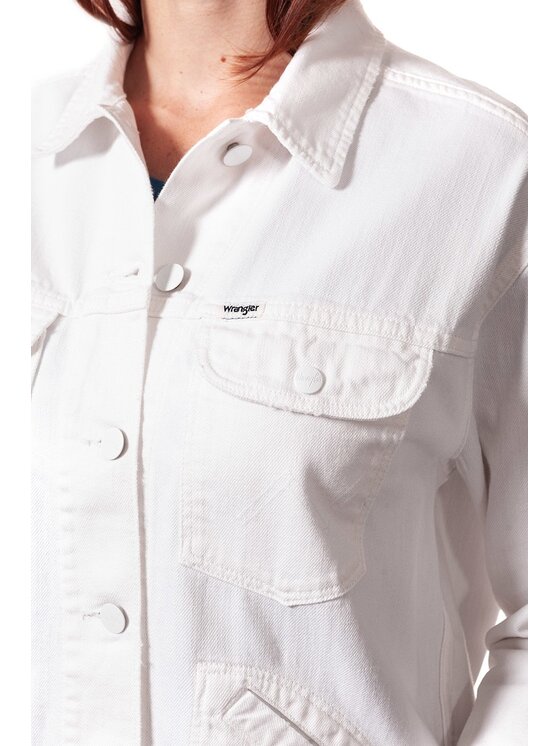 Wrangler Wrangler Giacca da donna RETRO JACKET Bianco Regular Fit