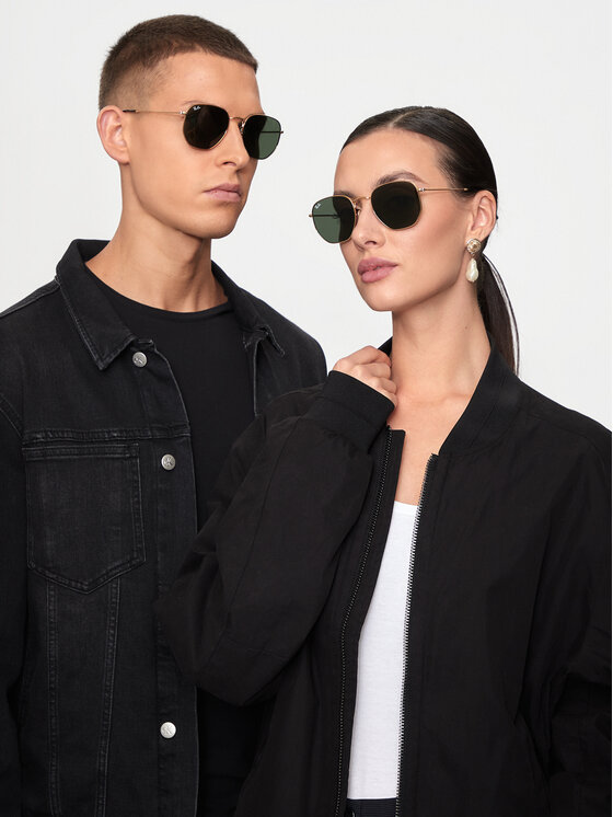 Ray-Ban Ray-Ban Ochelari de soare Hexagonal 0RB3548N 001 Auriu