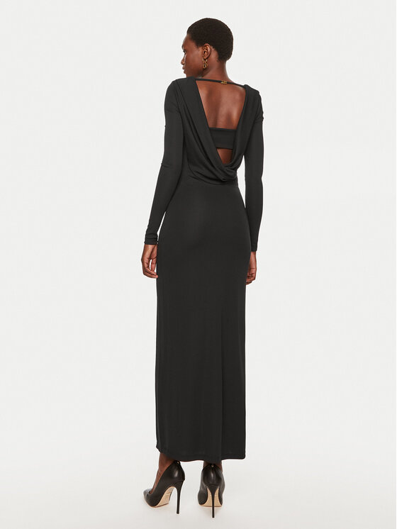 TWINSET TWINSET Rochie de seară 242TF2150 Negru Slim Fit