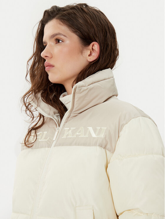 Karl Kani Karl Kani Žieminė striukė Retro Essential 61760016 Écru Regular Fit