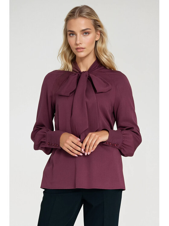 NIFE NIFE Halenka B204 Fialová Regular Fit
