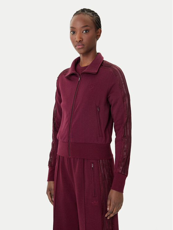 adidas adidas Суитшърт Firebird Lace KC6451 Бордо Slim Fit