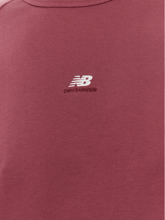 New Balance New Balance Majica dugih rukava WT31500 Tamnocrvena Oversize