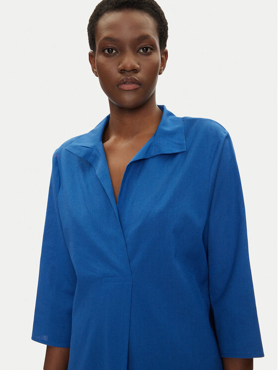 Iconique Iconique Лятна рокля IC25-093 Син Regular Fit