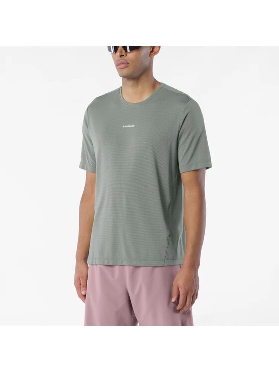 Salomon Salomon Koszulka techniczna SHAKEout CORE SS TEE M Zielony Regular Fit