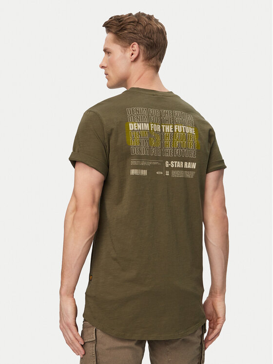 G-Star Raw G-Star Raw Tricou Lash Back D26043-C372 Verde Relaxed Fit