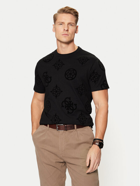 T-Shirt Guess, Velikost:S, Barva: Černá, M5RI46 KBW41