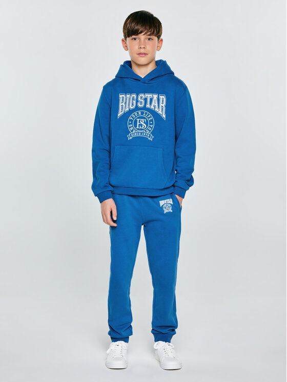 BIG STAR BIG STAR Bluza LAMEN Niebieski Basic Fit