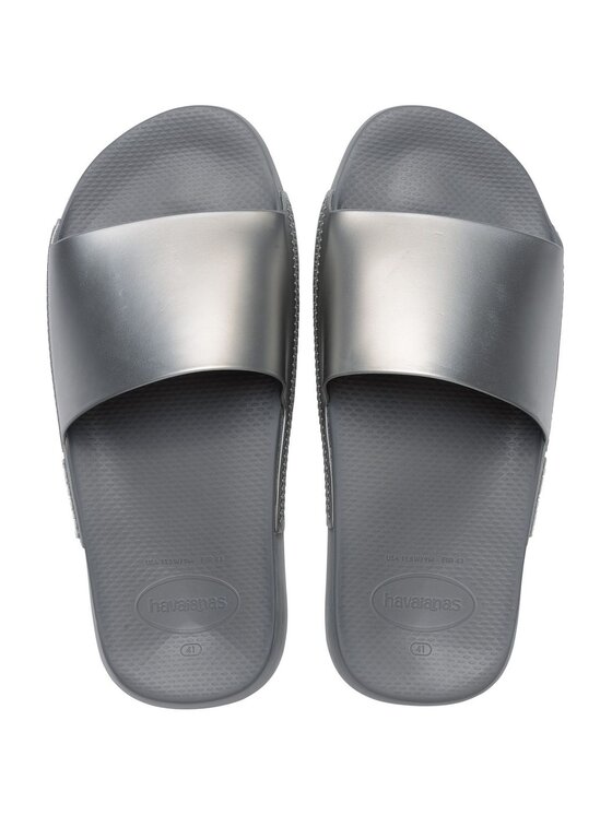 Klapki Havaianas, Rozmiar 35/36, Szare, HAVAIANAS Ciabatta Donna Hav. Slide Classic Metallic 4147131.5178 Grigio