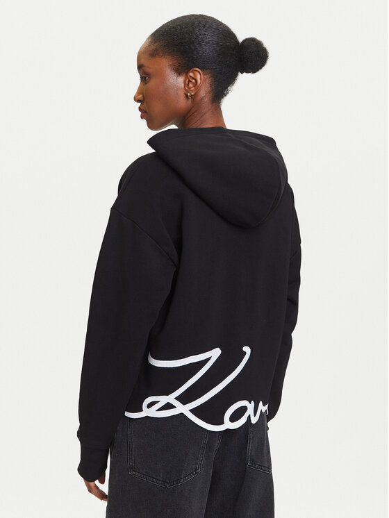 KARL LAGERFELD KARL LAGERFELD Felpa A3W20067 Nero Regular Fit