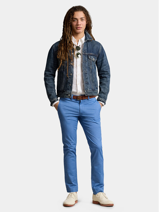 Polo Ralph Lauren Polo Ralph Lauren Chinosy 710704176107 Niebieski Slim Fit