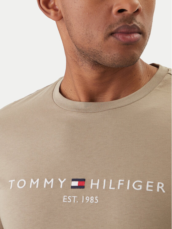 Tommy Hilfiger Tommy Hilfiger Tricou Logo MW0MW11797 Verde Regular Fit