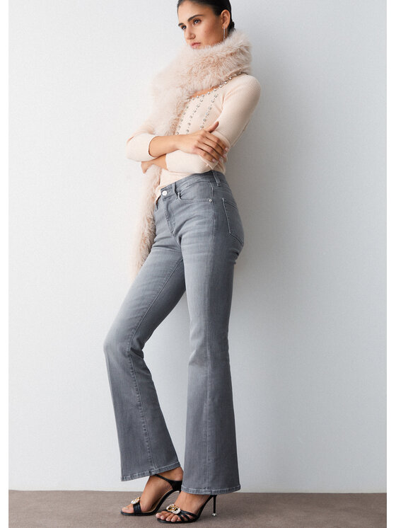 Liu Jo Liu Jo Jeansy UA6185D031488282 Szary Regular Fit