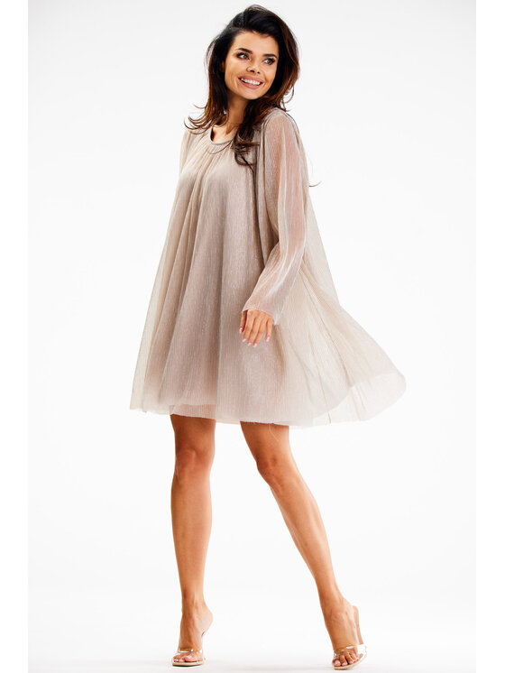 Awama Awama Abito da sera A628 Beige Basic Fit