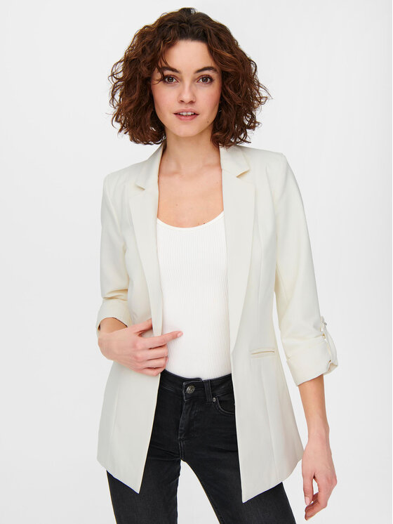 ONLY ONLY Marynarka Kayle-Orleen 15218743 Biały Regular Fit