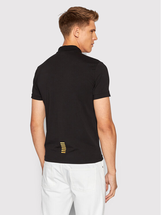 EA7 Emporio Armani EA7 Emporio Armani Polo 8NPF04 PJM5Z 0208 Melns Regular Fit