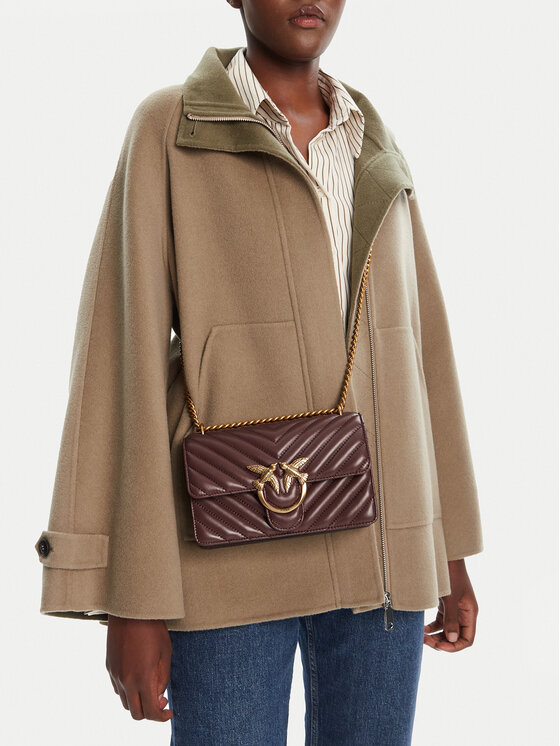 PINKO PINKO Handtasche Love One Mini Dc AI 25-26 PLTT 100074 A0GK Dunkelrot