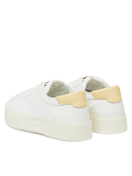 Tommy Jeans Tommy Jeans Сникърси Tjw Flatform Canvas Sneaker EN0EN02792 Екрю