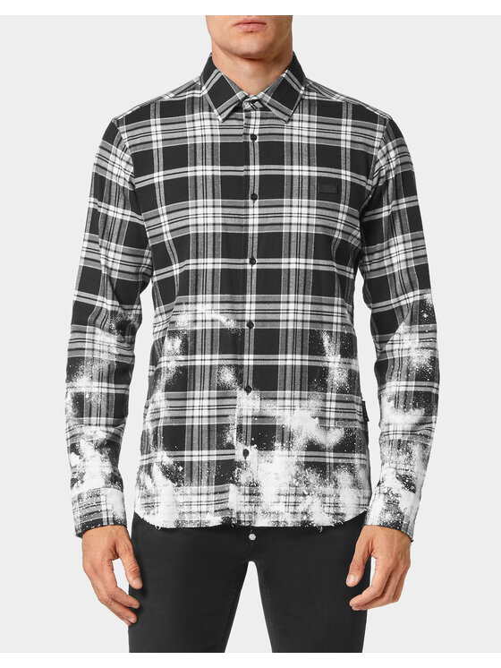 PHILIPP PLEIN PHILIPP PLEIN Košile 2793 Černá Fitted Fit