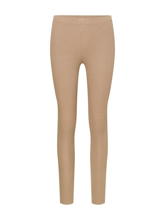 Esotiq Esotiq Legginsy 44253 Beżowy Regular Fit
