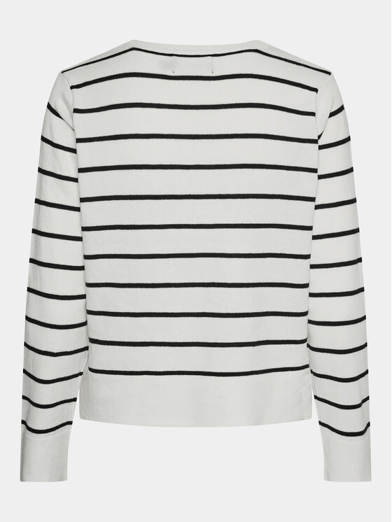 Pieces Pieces Pulover Joy 17150579 Alb Regular Fit