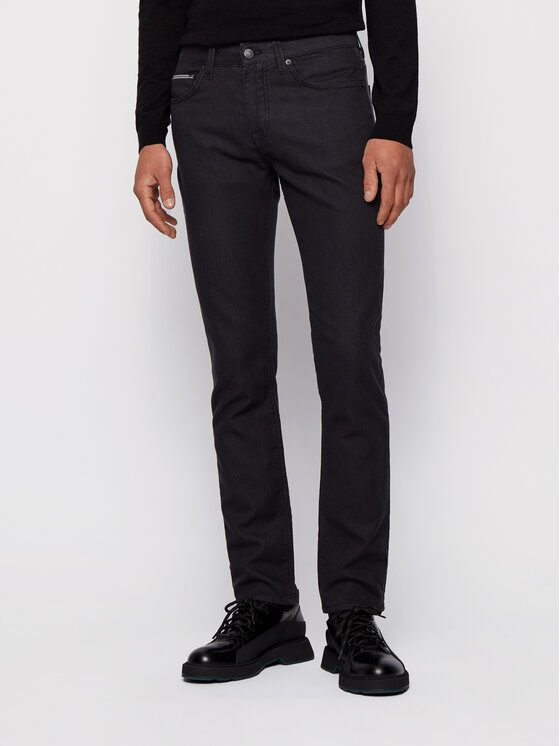 BOSS Boss Hlače iz tkanine Delaware3-1-20+ 50435156 Črna Slim Fit