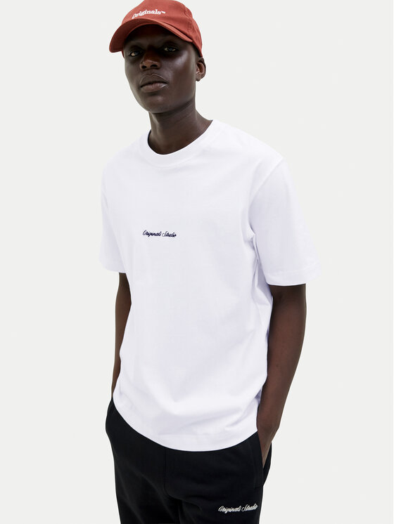 Jack&Jones Jack&Jones T-shirt Norrebro 12282892 Bijela Relaxed Fit