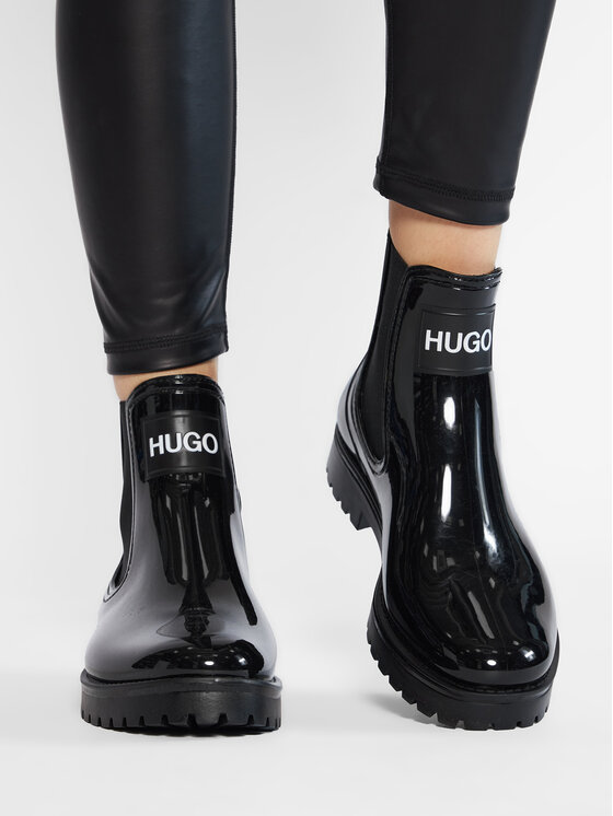 HUGO HUGO Gumene čizme Tabita Rain Bootie 50461985 10222177 01 Crna