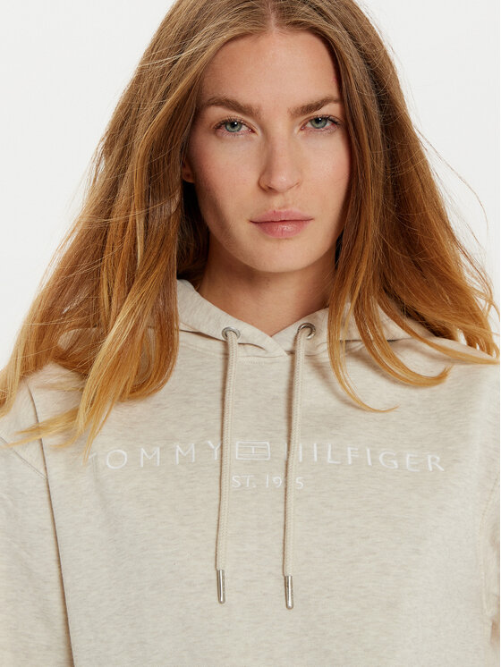 Tommy Hilfiger Tommy Hilfiger Majica dugih rukava Modern WW0WW43598 Bež Regular Fit
