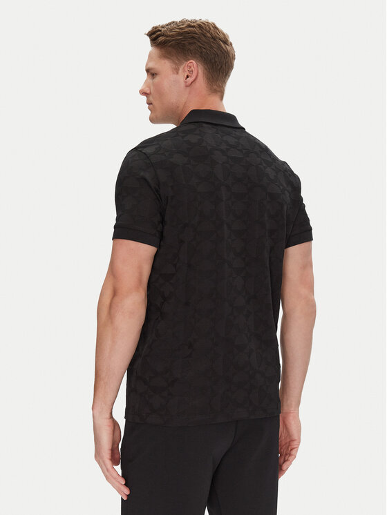 BOSS BOSS Polo Pirax 50538191 Crna Relaxed Fit