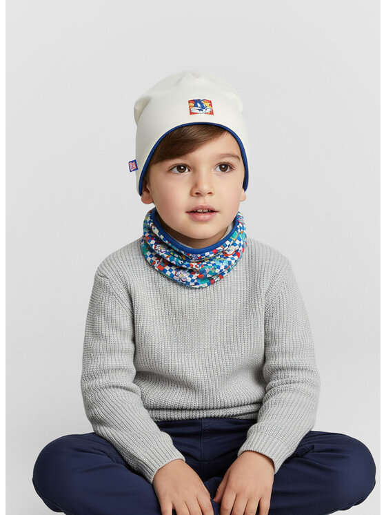 Looney Tunes Looney Tunes Комплект шапка и шал тип комин CEO-ACCCS-AW25-203WBLT Екрю