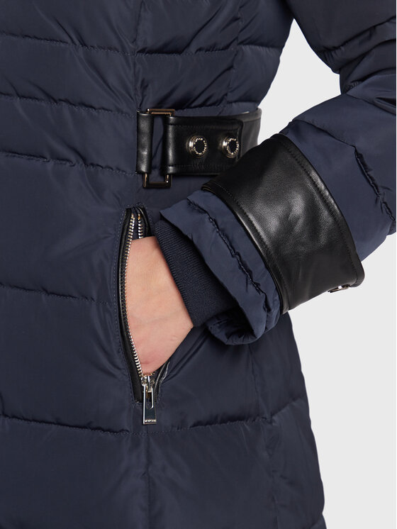 Morgan Damen Daunenjacke 242-gelina - Schwarz Mit Kapuze Und Reißverschlusstaschen