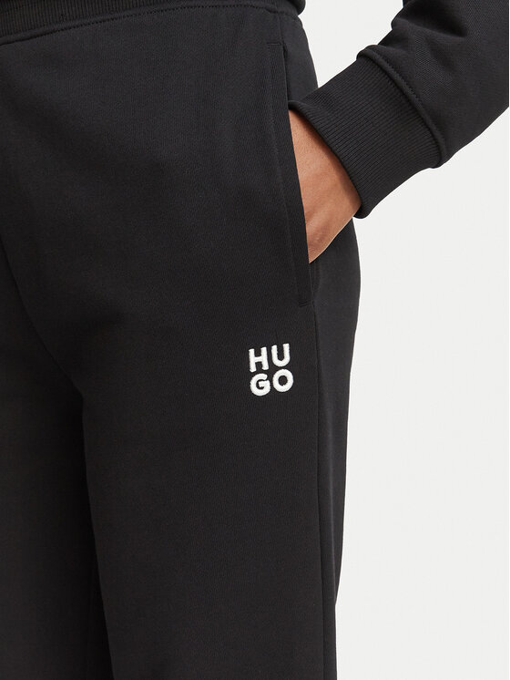HUGO HUGO Spodnji del trenirke Nelfinia 50576343 Črna Regular Fit