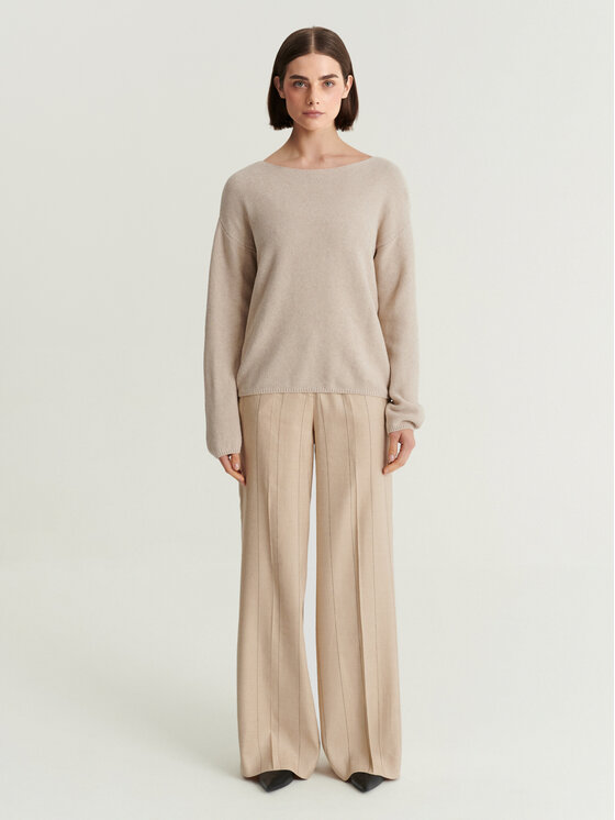 TATUUM TATUUM Sweter MAKSO Beżowy Classic Fit