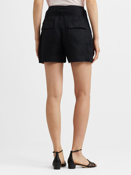 LAUREN RALPH LAUREN Lauren Ralph Lauren Szövet rövidnadrág 200862092001 Fekete Regular Fit