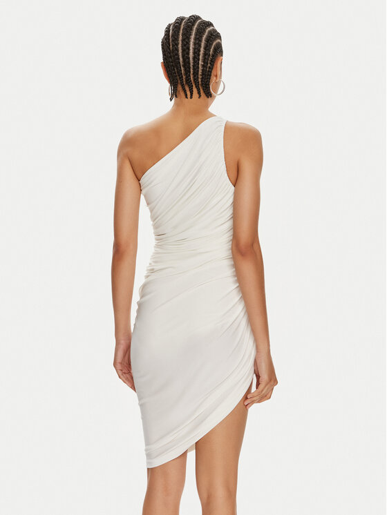 NORMA KAMALI NORMA KAMALI Sukienka koktajlowa KK2223PL288944 Biały Slim Fit
