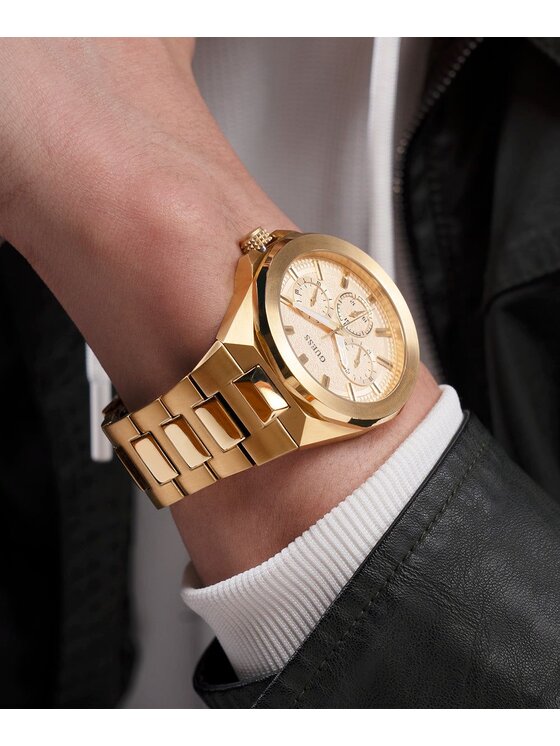 Guess Guess Zegarek GW0798G2 Złoty