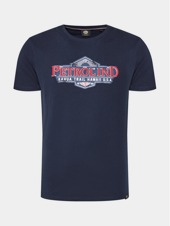 Petrol Industries Petrol Industries T-Shirt M-1040-TSR602 Tmavomodrá Regular Fit