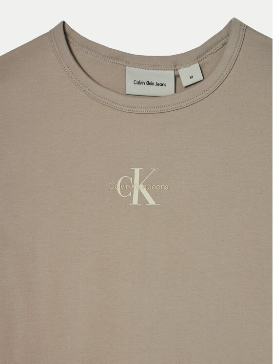 Calvin Klein Jeans Calvin Klein Jeans Každodenní šaty IG0IG02770 Béžová Relaxed Fit