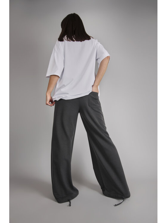 OPRA OPRA T-Shirt OP-RIHAM-WHITE Biały Oversize