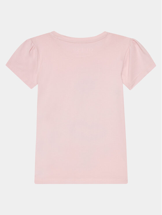 Guess Guess T-Shirt K4RI21 K6YW4 Różowy Regular Fit