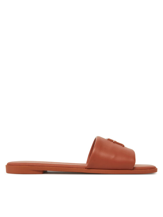 Tommy Hilfiger Tommy Hilfiger Papucs Th Logo Hardware Leather Mule FW0FW08806 Barna