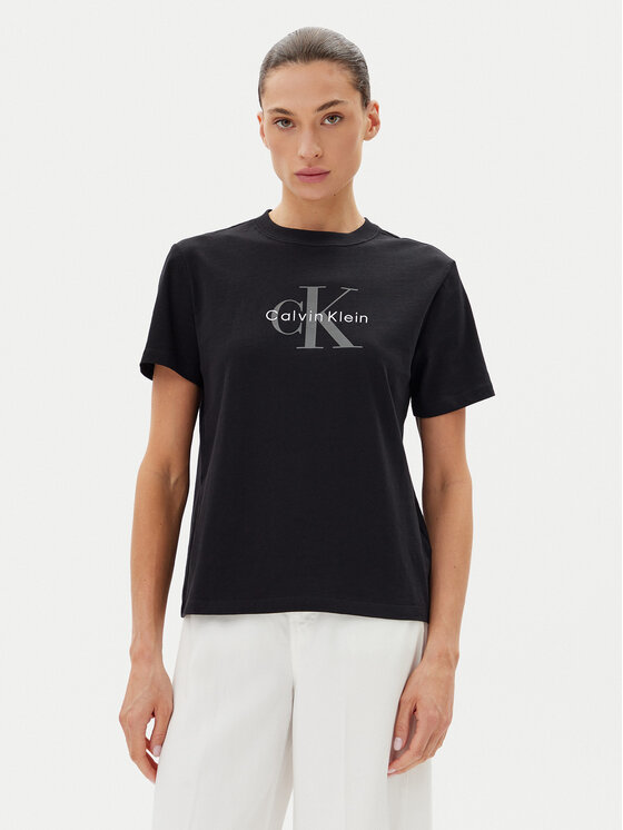 Calvin Klein Jeans Calvin Klein Jeans Tricou Hero LV047B865G Negru Regular Fit