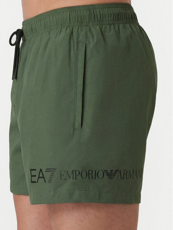 EA7 Emporio Armani EA7 Emporio Armani Pantaloni scurți pentru înot 7M002000 AF13049 M7185 Verde Regular Fit