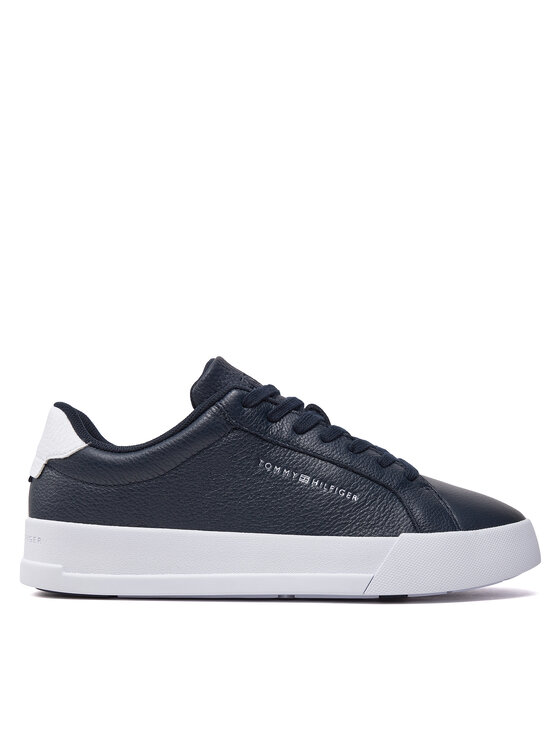 Tommy Hilfiger Tommy Hilfiger Sneakers Th Court Better Lth Tumbled FM0FM04972 Blu scuro